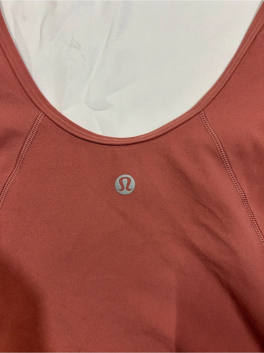 lululemon athletica Long Sleeve V-Neck Top in Rust Red